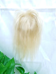 10032, 12", 4x4 Lace Base, Platinum Human Hair Topper - Wigs Only 4 You