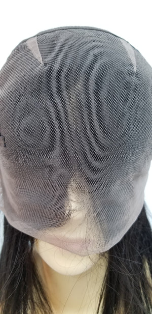 100% Brazilian Human Hair Full Hand Tied Lace Wig