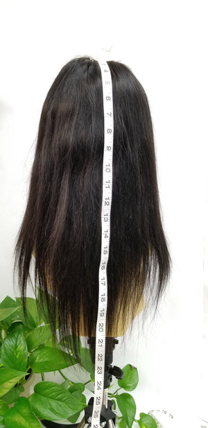 100% Brazilian Human Hair Full Hand Tied Lace Wig